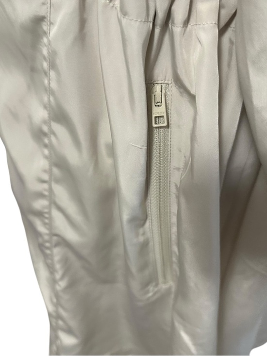 Athleta Womens Solar Wind & Rain Anorak Jacket Sz Medium Oatmeal Hooded - Picture 10 of 15